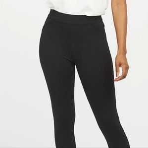 SPANX Black Cropped Ankle Pants High-Waisted